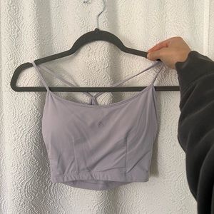 Alphalete Lilac Racer Back Padded Crop Top